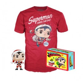 Pop! + Tee Box - Superman Holiday