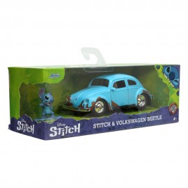 Lilo & Stitch Vehículo 1/32 Hollywood Rides Blue Volkswagen Beetle